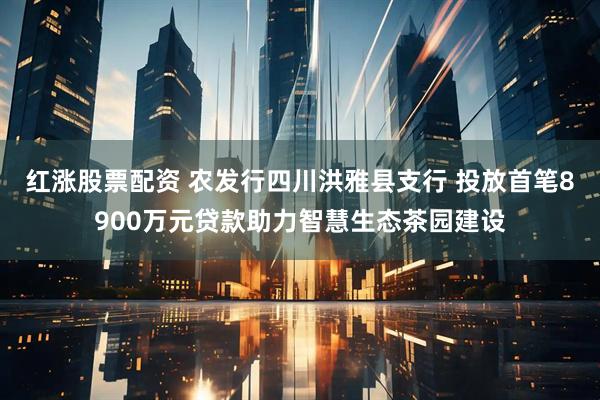 红涨股票配资 农发行四川洪雅县支行 投放首笔8900万元贷款助力智慧生态茶园建设